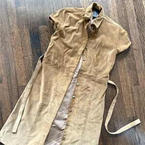 Banana Republic belted, suede dress. Good condition. Small.